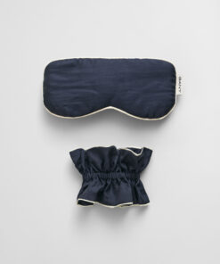Gant Woman Silk Sleepmask Scrunchie Gift Set Evening Blue