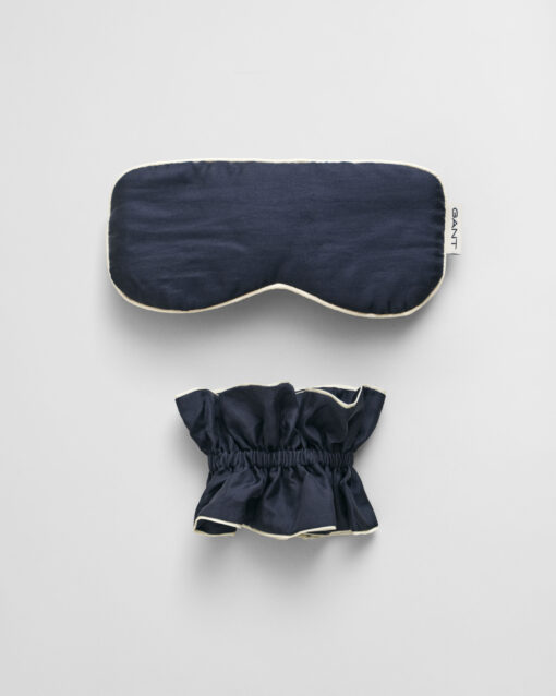 Gant Woman Silk Sleepmask Scrunchie Gift Set Evening Blue