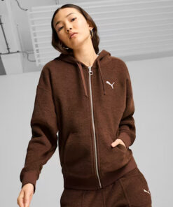 Buy Puma Her Winterized Full-zip Hoodie Espresso Brown