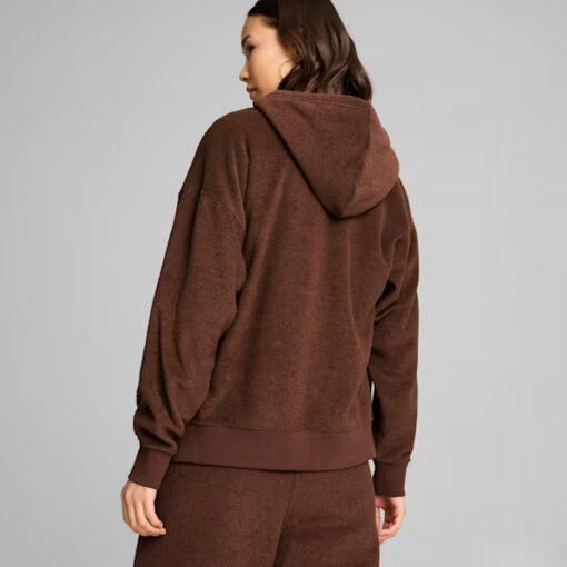 Puma Her Winterized Full-zip Hoodie Espresso Brown
