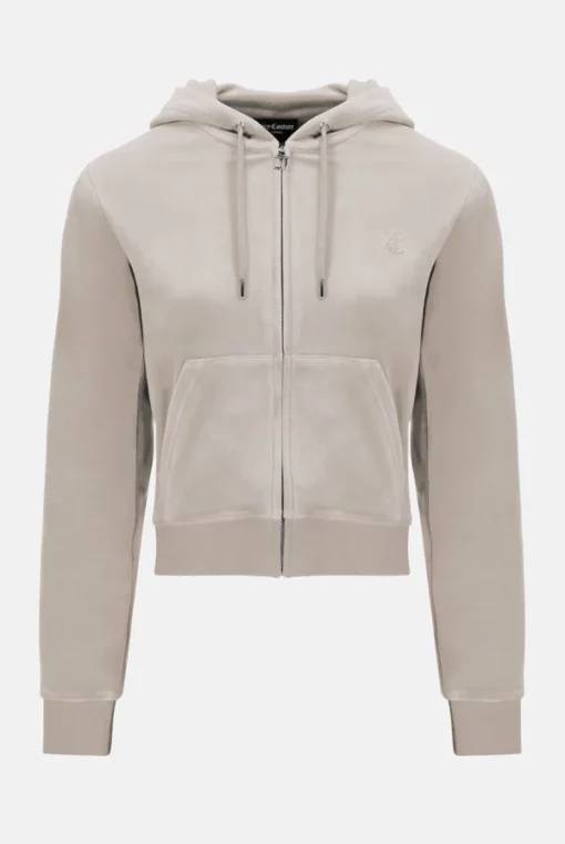 Juicy Couture Classic Velour Robertson Zip Hoodie String