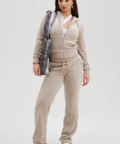 Juicy Couture Classic Velour Robertson Zip Hoodie String