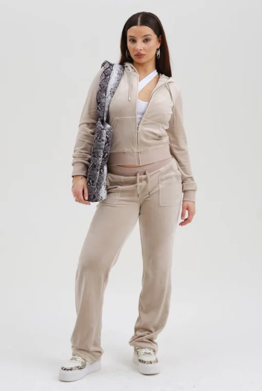 Juicy Couture Classic Velour Robertson Zip Hoodie String