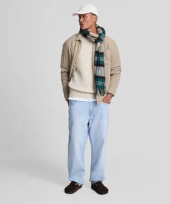 Lyle & Scott Waffle Knit Jumper Cove
