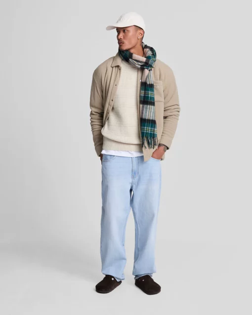 Lyle & Scott Waffle Knit Jumper Cove