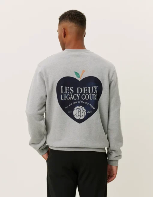 Les Deux Legacy Court Sweatshirt Grey Melange