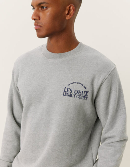 Les Deux Legacy Court Sweatshirt Grey Melange
