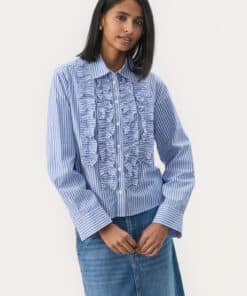 Part Two Pranvera Shirt Amparo Blue Stripe