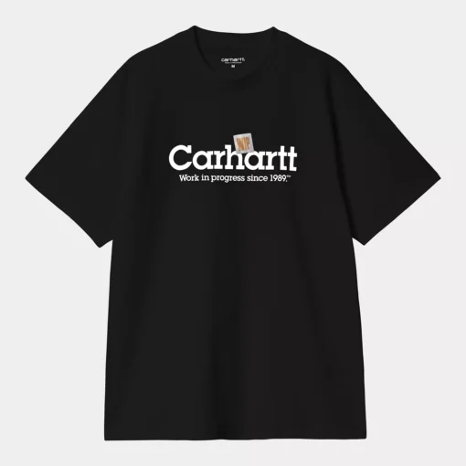 Carhartt WIP S/S Label Script T-Shirt Black