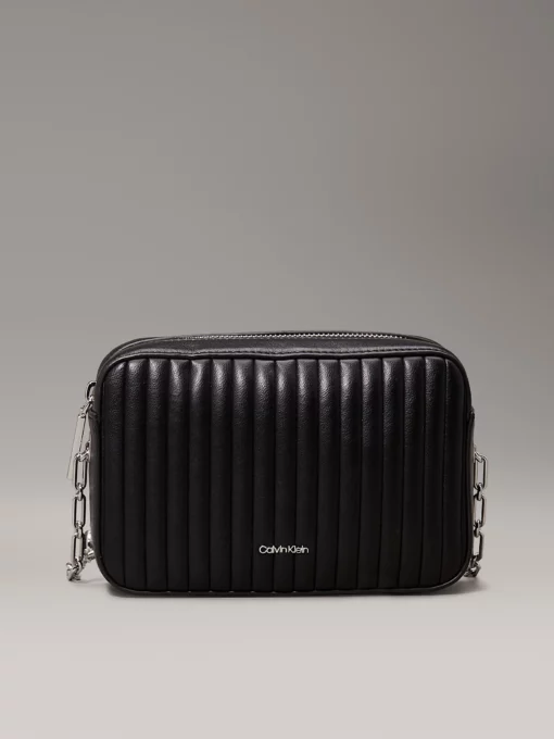 Calvin Klein Quilted Crossbody Bag Black
