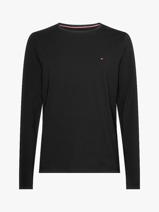 Tommy Hilfiger Long Sleeve Slim T-Shirt Black