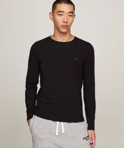 Tommy Hilfiger Long Sleeve Slim T-Shirt Black