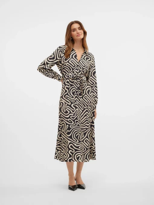 Vero Moda Vigdis 7/8 Dress Black