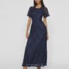 Vila Femma Lace Dress Navy Blazer