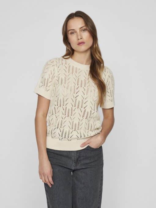 Vila Cotti Knit Top Birch