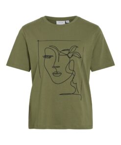 Vila Sybilla T-shirt Cabulet Olive