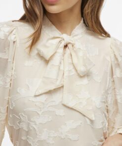 Vila Harmonia Tie Neck Top Birch