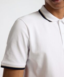 Selected Homme Slim-Atlas Sport SS Polo Bright White