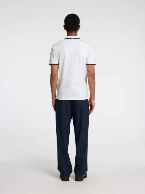 Selected Homme Slim-Atlas Sport SS Polo Bright White