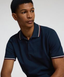 Selected Homme Slim-Atlas Sport SS Polo Dark Sapphire