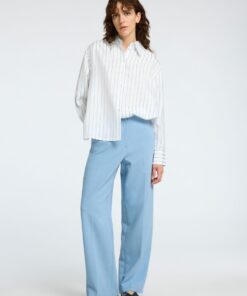 Selected Femme Mairin Striped Shirt Bright White