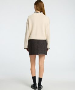 Selected Femme Harper Denim Skirt Black