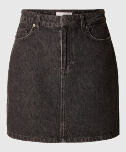 Selected Femme Harper Denim Skirt Black