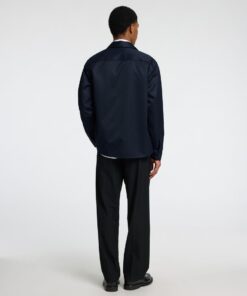 Selected Homme Scott Twill Formal Overshirt Sky Captain