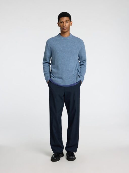 Selected Homme Reuben Relaxed Crew Neck Knit Oceana
