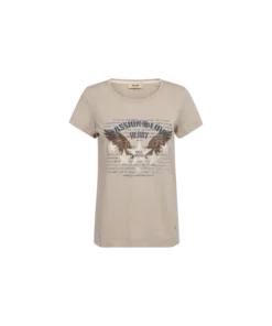 Mos Mosh Zibby T-shirt Feather Gray