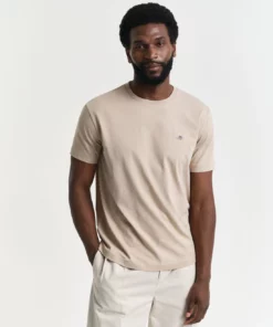 Gant Shield SS T-shirt Dry Sand