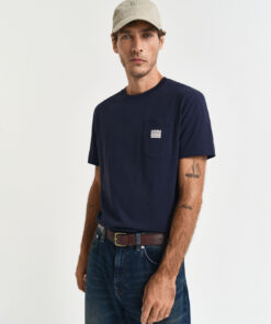 Gant Pocket T-shirt Evening Blue