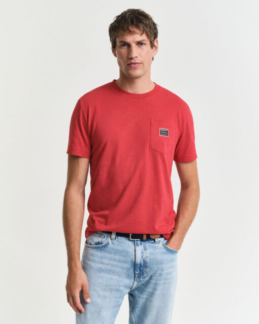 Gant Pocket T-shirt Ruby Red