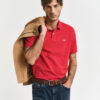 Gant Regular Fit Shield Pique Shirt Ruby Red