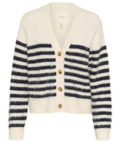 Part Two Pakize Cardigan Dark Navy Stripe