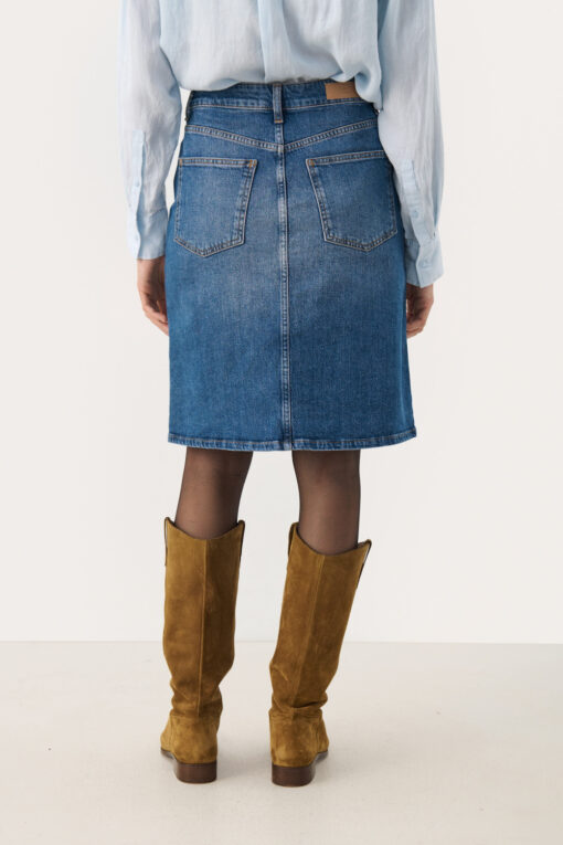 Part Two Leja Skirt Medium Blue Denim