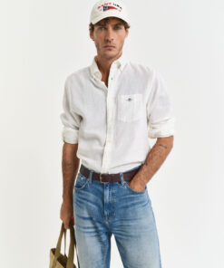 Gant Cotton Linen Shirt White