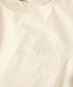 Gant Woman Tonal Shield T-shirt Linen