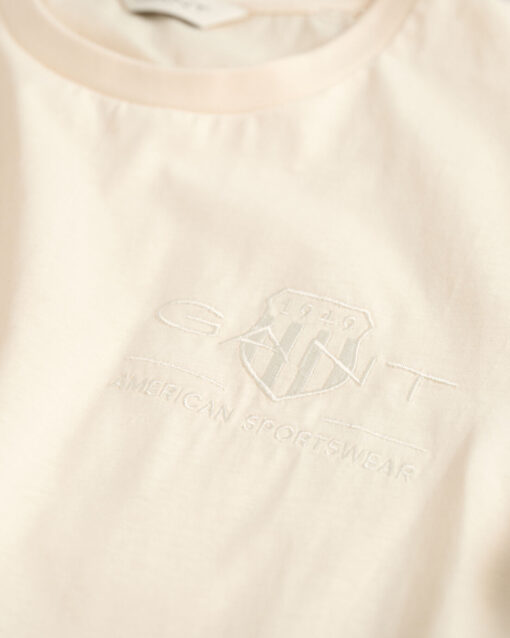 Gant Woman Tonal Shield T-shirt Linen