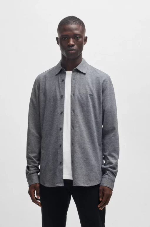 Boss Mysoft Shirt Dark Grey