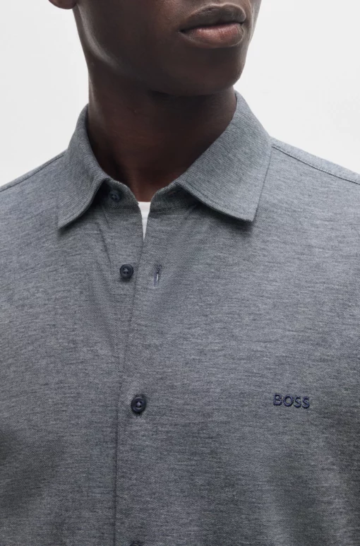 Boss Mysoft Shirt Dark Grey