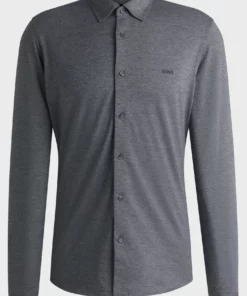 Boss Mysoft Shirt Dark Grey