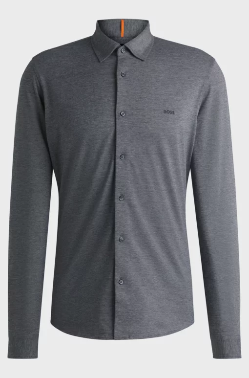Boss Mysoft Shirt Dark Grey