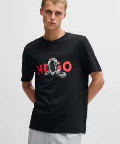 Hugo Deyladec Oversized T-shirt Black