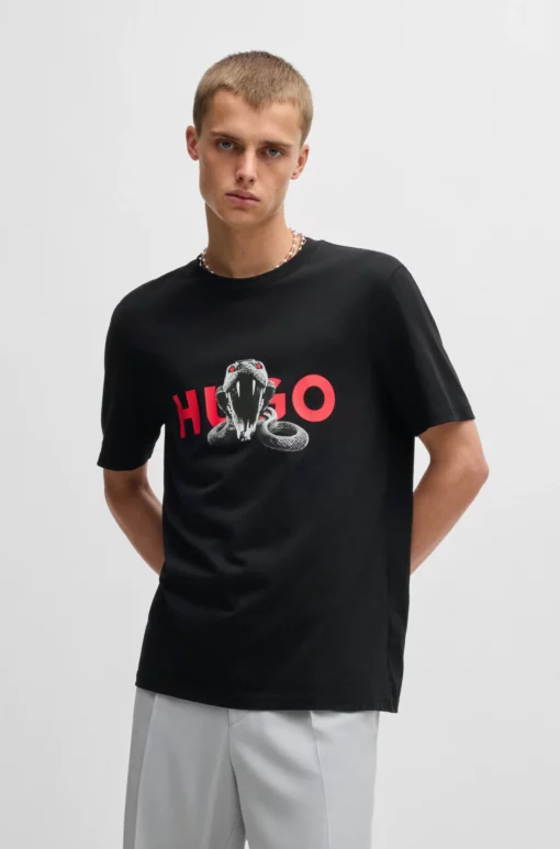 Hugo Deyladec Oversized T-shirt Black