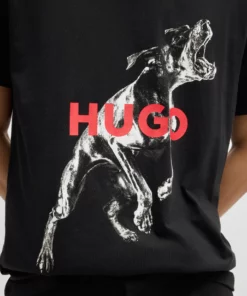 Hugo Deyladec Oversized T-shirt Black