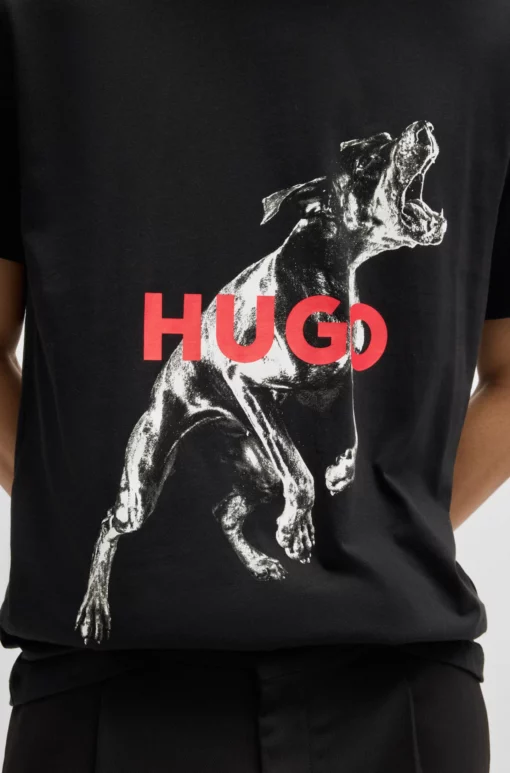 Hugo Deyladec Oversized T-shirt Black
