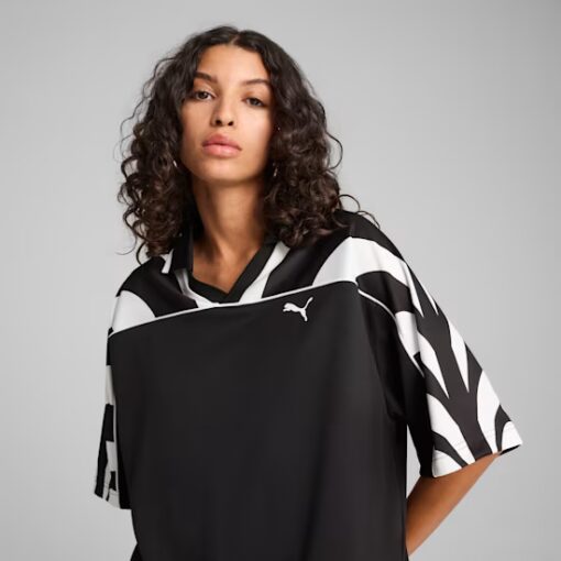 FUTURE.PUMA.ARCHIVE Relaxed Football Jersey Unisex T-shirt Black
