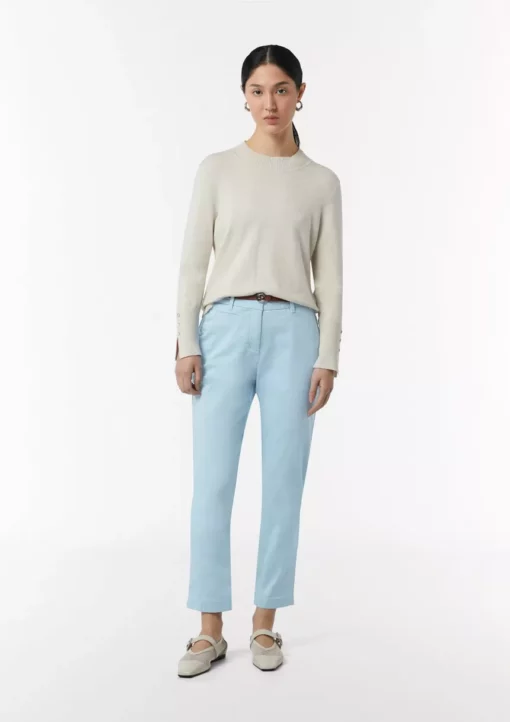 Comma, 7/8 Trousers Pale Blue