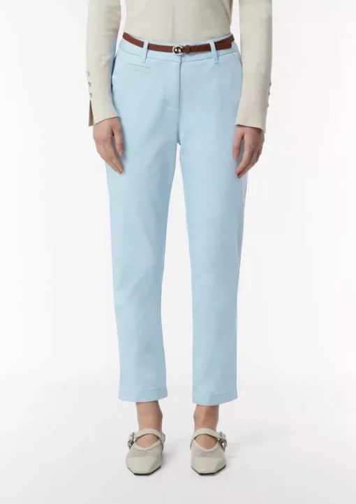 Comma, 7/8 Trousers Pale Blue